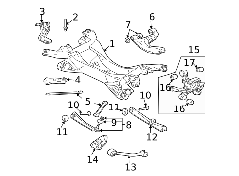 Rear Suspension for 2010 Mitsubishi Eclipse #0