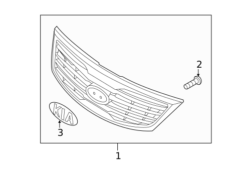 Grille for 2011 Kia Sportage #0