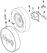 55175895 - Body: Mount Bracket for Jeep: Wrangler Image