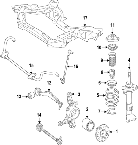 Front Suspension for 2011 Mercedes-Benz E63 AMG #3