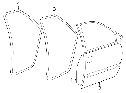 Door & Components for 2006 Chrysler Town & Country #1