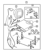 5083139AA - Mopar Accessories - Component Parts: Navigation Display Bracket for Mopar Image