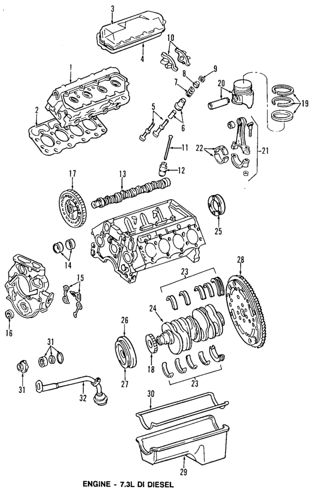 F7TZ6148AAA - Engine: Engine Piston Ring for Ford: E-350 Econoline, E-350 Econoline Club Wagon, Econoline Super Duty, F-250, F-250 HD, F-350, F-Super Duty Image