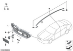 51135A59737 - : Roof Molding Left for BMW Image