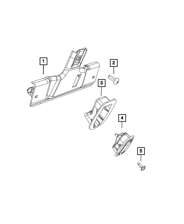 68175335AA - Interior Trim: Trim Screw for Mopar Image image