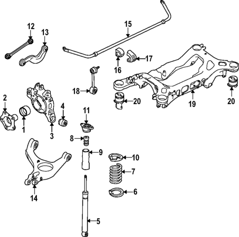 Rear Suspension for 2020 Porsche Macan #0