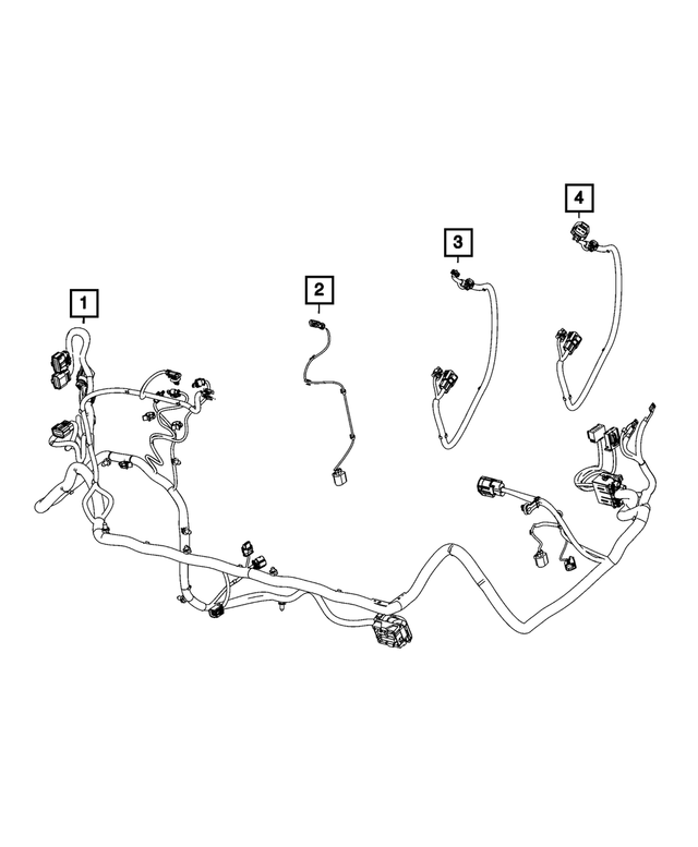 68549661AA - Electrical: Front End Module Wiring for Mopar Image image
