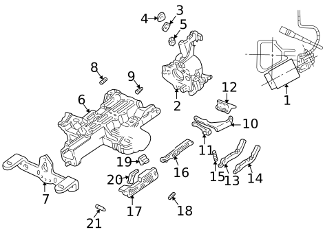 Steering, Gear & Related Components for 2003 Ford Crown Victoria #1