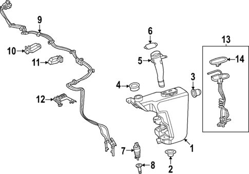 Washer Components for 2025 Mercedes-Benz E450 #0