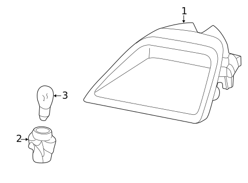 High Mounted Stop Lamp for 2000 Honda Civic #0