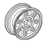 2C6Z1007BA - Suspension: Wheel, Alloy for Lincoln: Blackwood Image