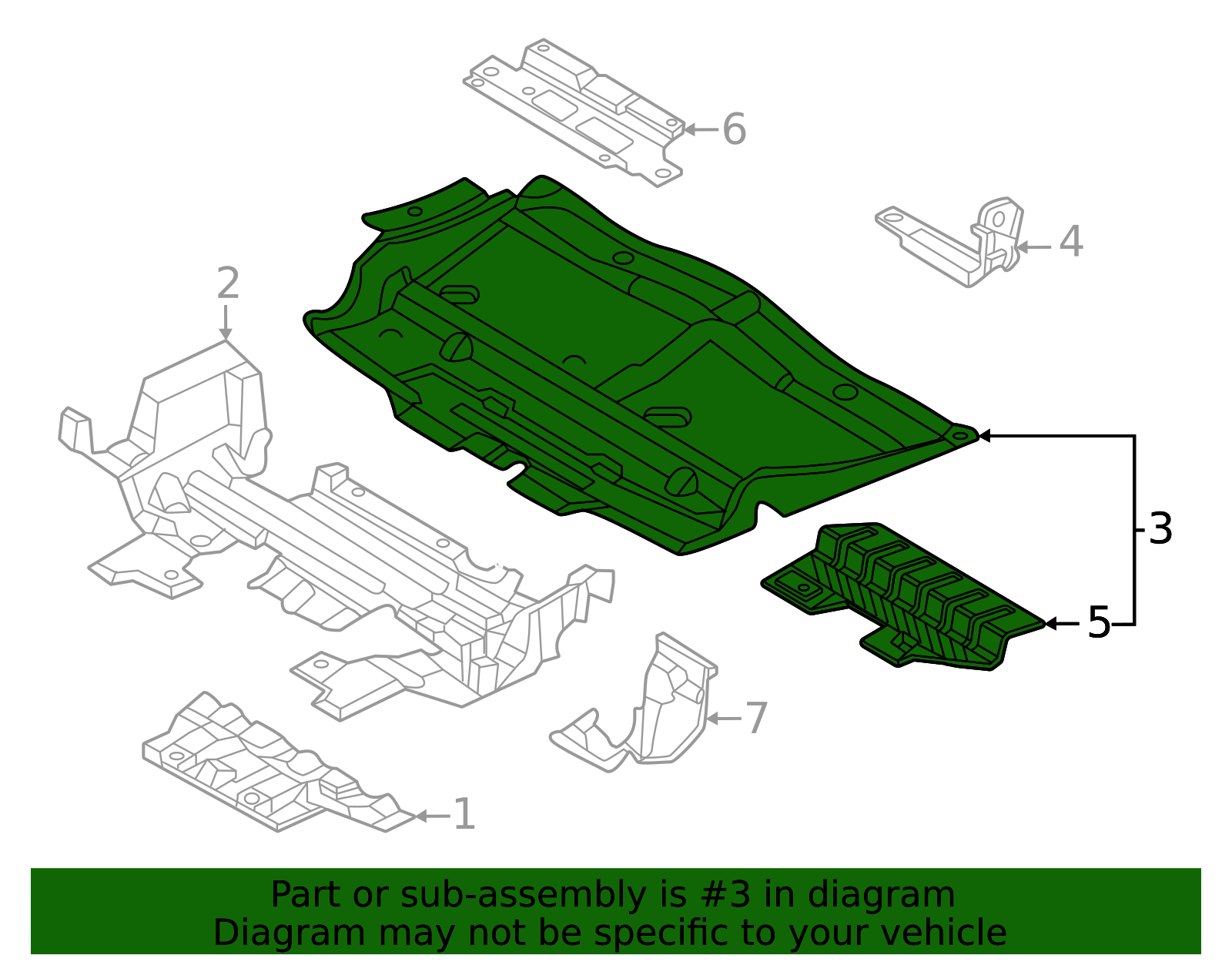 2018-2026 Ford Floor Pan Splash Shield JL1Z-7222-C | TascaParts.com