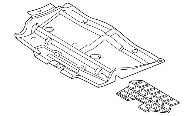 JL1Z-7222-C - Floor Pan Splash Shield 2018-2026 Ford | Ford Parts