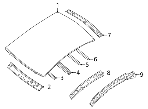 Roof & Components for 2013 Nissan Sentra #1
