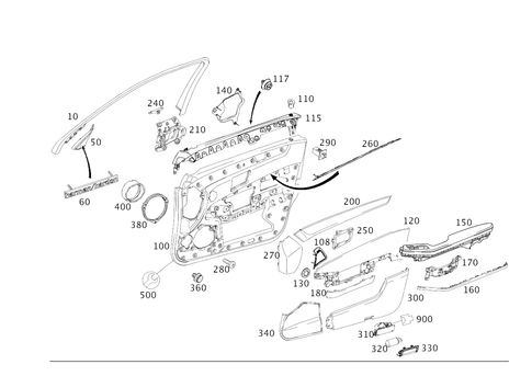 Door Trim for 2011 Mercedes-Benz E550 #0