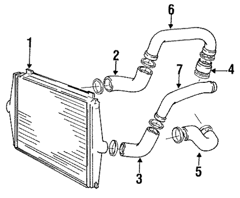 Intercooler for 1992 Volvo 740 #0