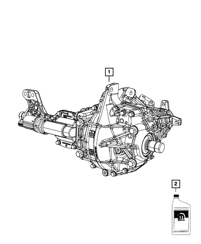 68257422AH - Front Axle; 215 MM-FD-Differential and Drive Line: Service Front Axle for Mopar Image image