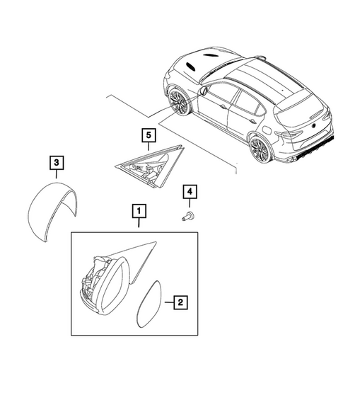 Exterior Mirror for 2024 Alfa Romeo Stelvio #0