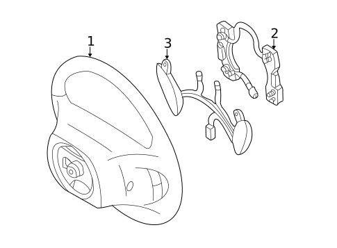 Steering Wheel & Trim for 2004 Ford Mustang #0