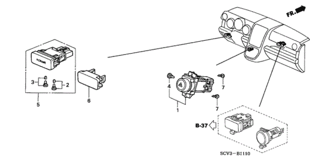 Switch for 2005 Honda Element #0