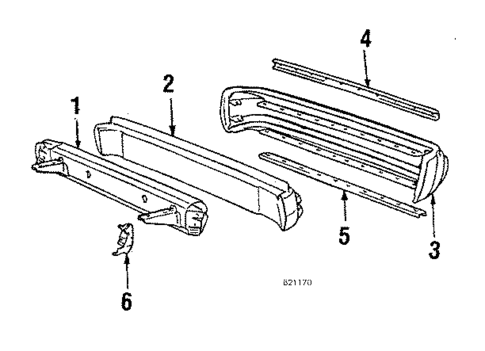 Bumper & Components - Rear for 1985 Mitsubishi Cordia #0