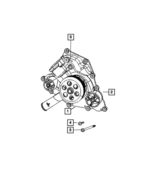 Water Pump and Related Parts for 2008 Jeep Commander #3