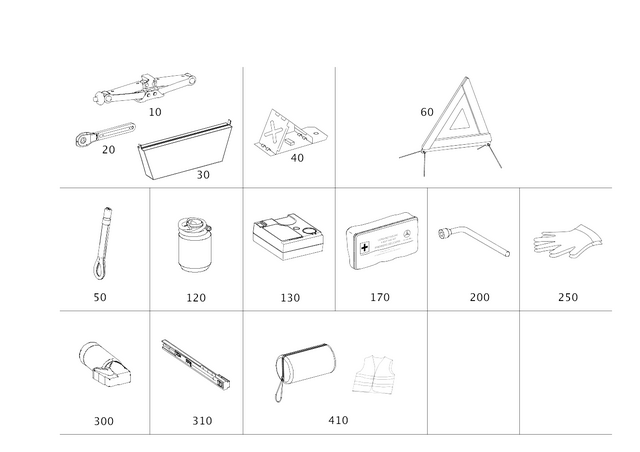 5834300 - Tools and Accessories: Safety Vest for Mercedes-Benz Image