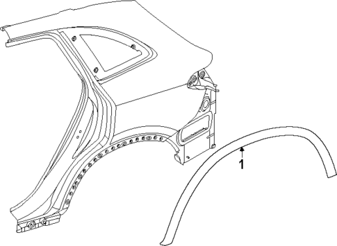 Exterior Trim - Quarter Panel for 2025 Mercedes-Benz GLC 350e #0