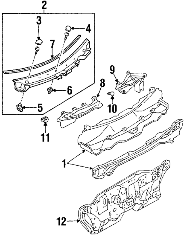 F1CZ5802228A - Body: Vent Grille for Ford: Escort | Mercury: Tracer Image