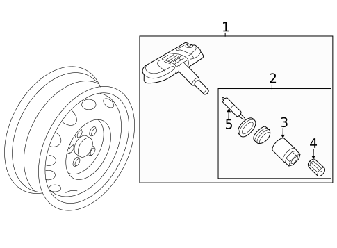 Tire Pressure Monitor Components for 2012 Volkswagen Jetta #0