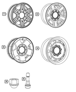 5GY15S4AAC - Wheels: Steel Wheel for Dodge: Ram 2500, Ram 3500 | Ram: 1500, 2500, 3500 Image