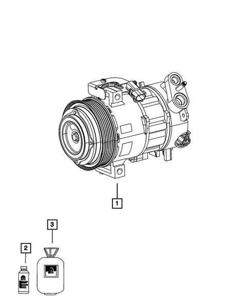 Air Conditioner Compressor and Mounting for 2013 Dodge Dart #1