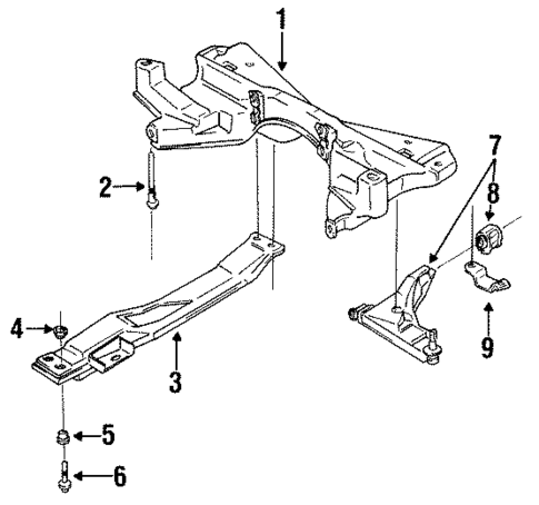 Suspension Components for 1995 Mitsubishi Mirage #1