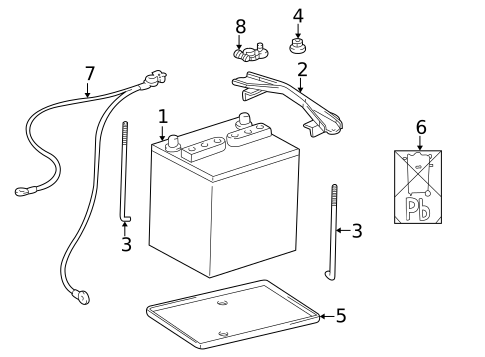 Battery for 2005 Toyota Echo #0