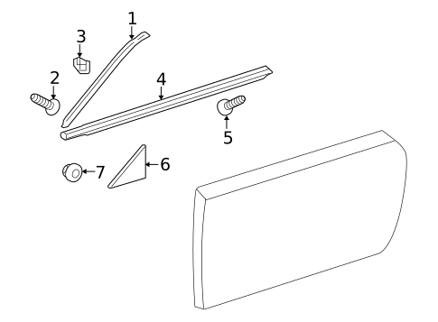 Exterior Trim - Door for 2012 Lexus IS350 #0