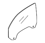 51337165579 - Body: Door Glass for BMW: 1 Series M, 128i, 135i, 135is Image