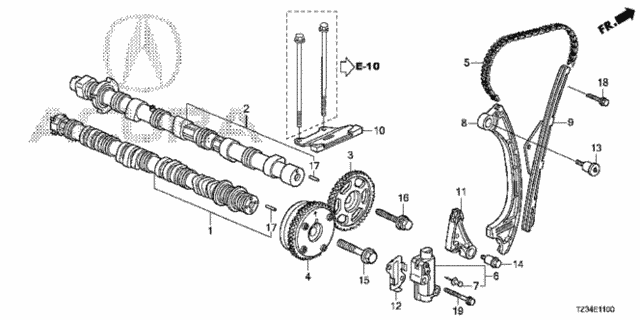 Camshaft - Cam Chain for 2017 Acura TLX #0