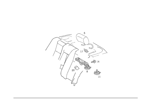 Head Restraint for 1998 Mercedes-Benz E430 #0