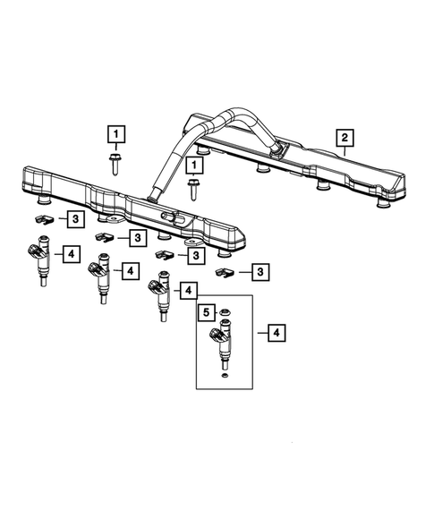Fuel Rail and Injectors for 2017 Ram 3500 #0
