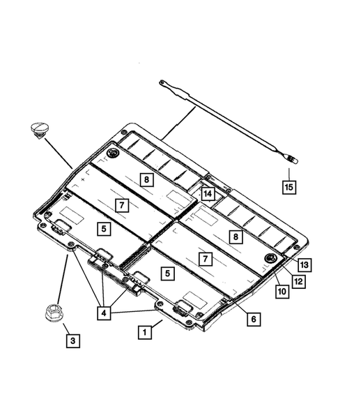 Dispositifs de réglage, couvercles, écrans, et élévateurs pour 2007 Chrysler Town & Country #1