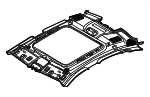 51445A3B486 - Body: Headliner for BMW Image