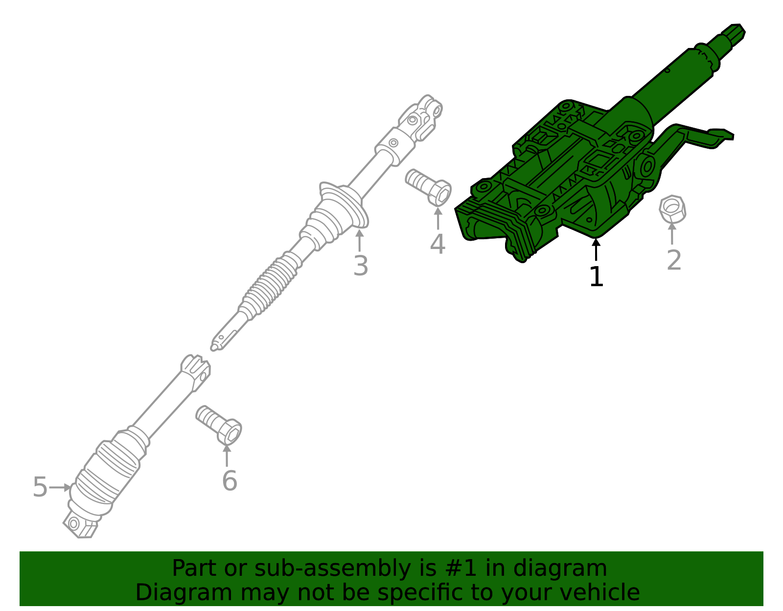 2015-2020 GM Steering Column 85542380 | TascaParts.com
