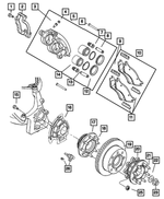 52010214AC - Service Brakes: Brake Shield, Right for Mopar Image