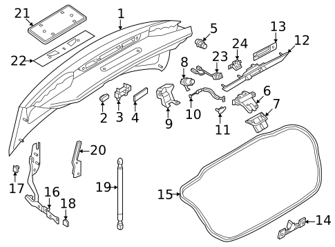 Lid & Components for 2023 Audi A5 Quattro #1