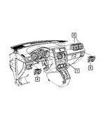 YZ081RHAD - Air Conditioning &amp; Heater: Instrument Panel Bezel for Mopar Image