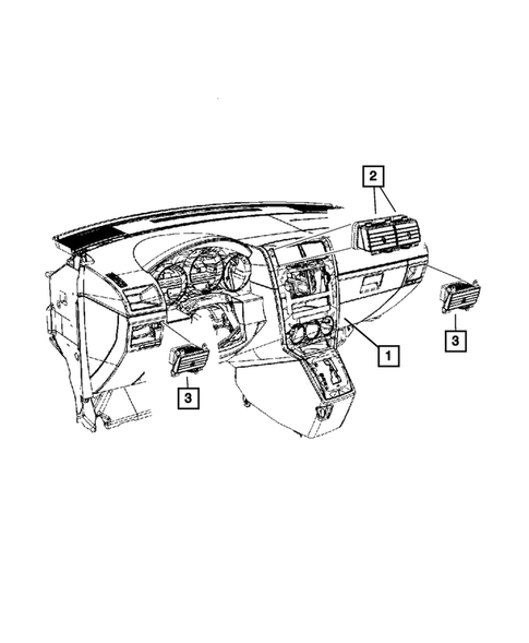 Air Ducts and Outlets for 2007 Dodge Caliber #0