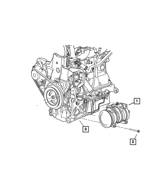 Air Conditioner Compressor and Mounting for 2008 Chrysler PT Cruiser #1