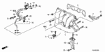 17110RBBA00 - Engine: MANIFOLD, IN. for Acura Image image