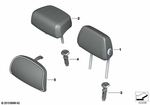 52205A62863 - : Head Restraint Center for BMW Image