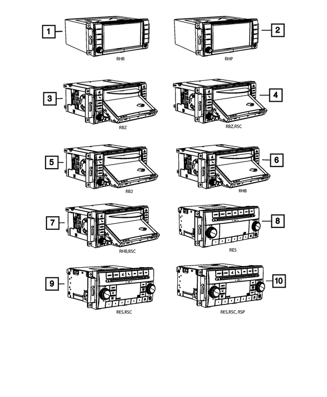 5091307AC - Electrical: Multi Media Radio for Mopar Image image